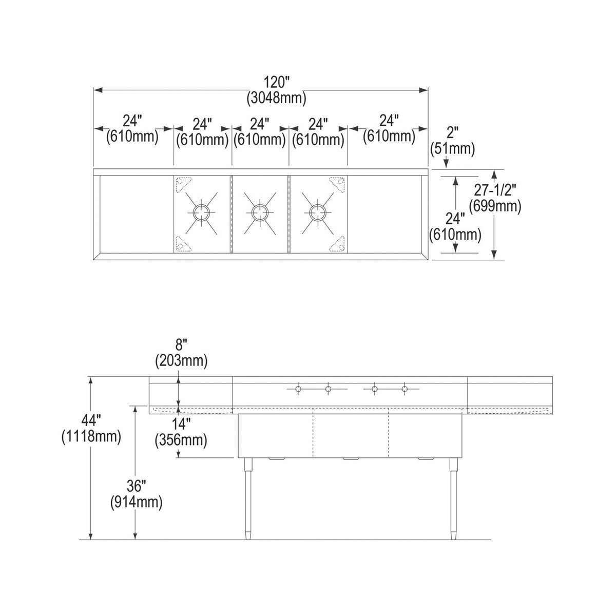 Elkay® WNSF8372LR Scullery Sink