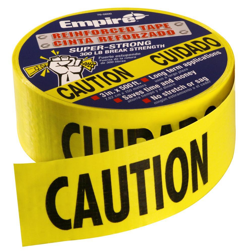 Reinforced Barricade Tape - Yellow