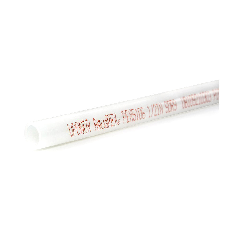 White with Red Print AquaPEX Tubing - 100 Feet