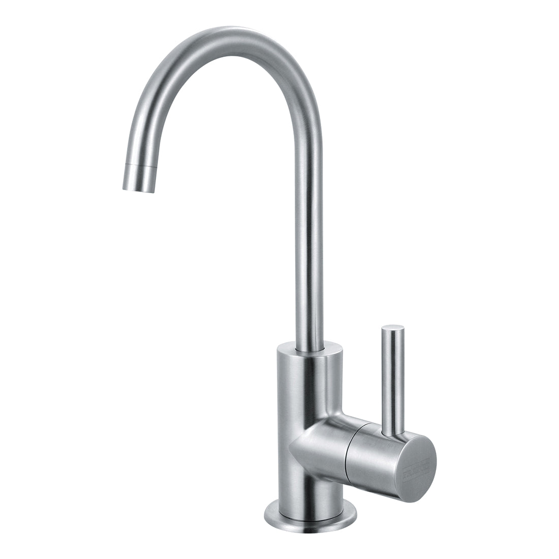 FRANKE Little Butler® Steel Cold Water Dispensing Faucet, Residential, 0.5 gpm Flow Rate, 360 deg Swivel Spout, 1 Handles, Stainlessteel