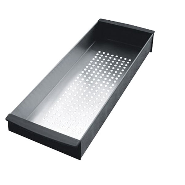 FRANKE PE-70S Colander, 17-3/4 in L x 13-1/8 in W x 2-1/4 in H, Rectangular Shape, 1 Compartments