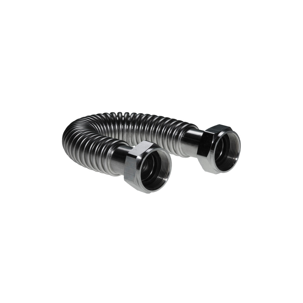 Falcon Stainless SWC11224 Flexible Boiler Connector, FNPT 1-1/2 in Inlet, FNPT 1-1/2 in Outlet, Stainless Steel