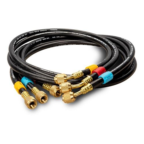 Fieldpiece HR3 Open Valve Hose Set, 1/4 x 1/4 in Nominal, 5 ft L, 800 psi Working