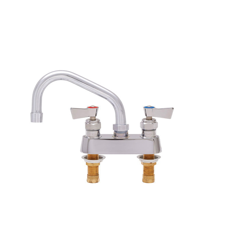 Fisher 3510 Kitchen Sink Faucet, Commercial, 2.2 gpm Flow Rate, 4 in Center, Swivel Spout, Domestic