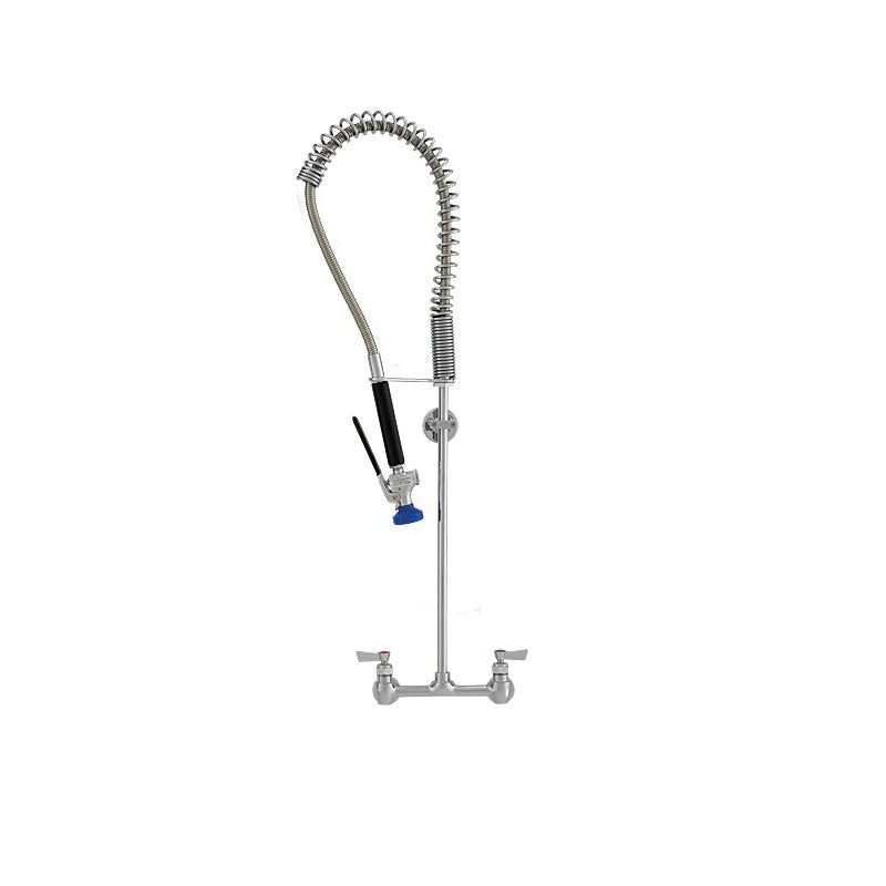 Fisher 53430 Spring Style Pre-Rinse Faucet Unit With 21 in Riser, 1.15 gpm, 8 in Center, Side Spray(Y/N): Yes, Commercial