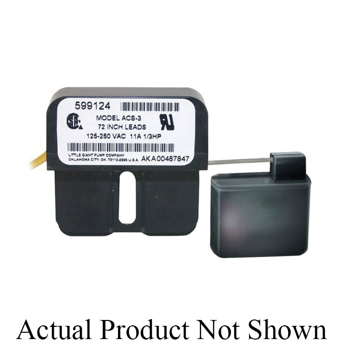 Little Giant® 599123 Auxiliary Condensate Overflow Safety Switch, 48 V AC/DC, 5 A