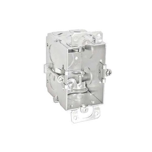 GARVIN® G500-OWBX Cut-In Gangable Switch Box, Steel, (6) Side, (1) Bottom Knockouts, 1-1/2 in D