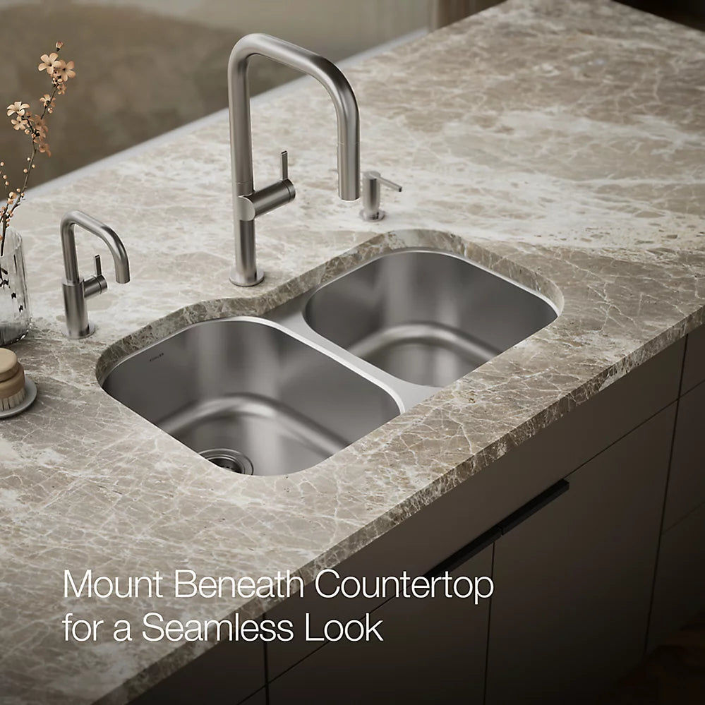 Undertone® 31" Undermount Double-Bowl Kitchen Sink