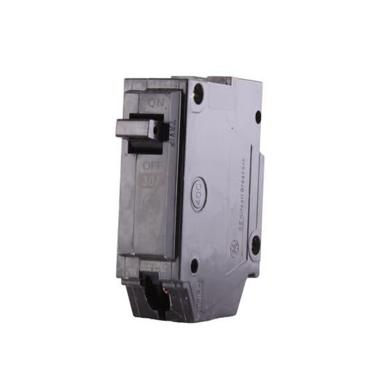 GE Q-Line® THQL1130 Type THQL Molded Case Circuit Breaker, 120/240 V AC, 30 A, 10 kA Interrupt, 1 Pole, Thermal Magnetic Trip