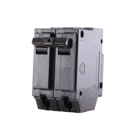 GE Q-Line® THQL2120 Type THQL Molded Case Circuit Breaker, 120/240 V AC, 20 A, 10 kA Interrupt, 2 Poles, Thermal Magnetic Trip