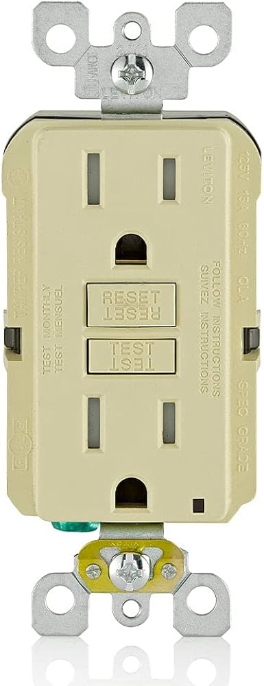 IVORY GFCI OUTLET TR