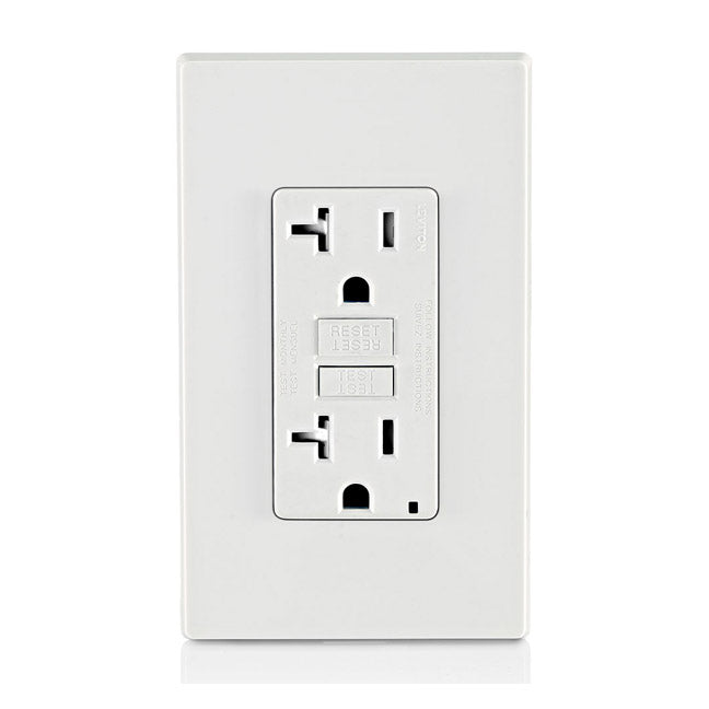 20A 125V WHT SMART-LOCK GFI RE