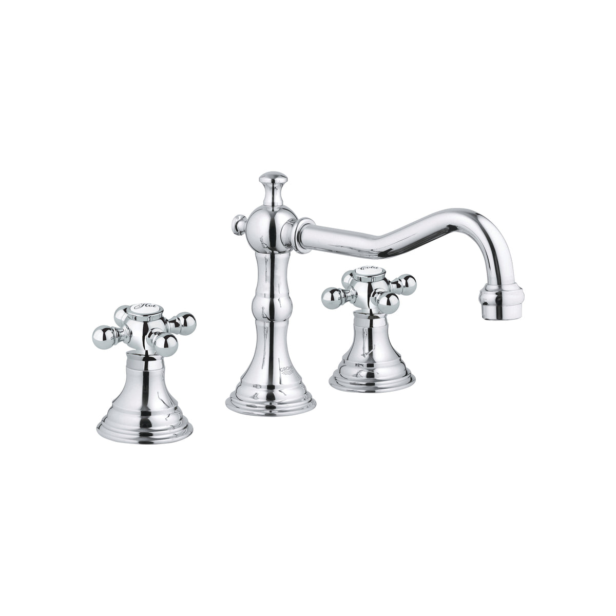 GROHE 18733000 Geneva™ Faucet Cross Handle, For Use With Bridgeford 2-Handle Faucet, Metal, Polished Chrome, Import