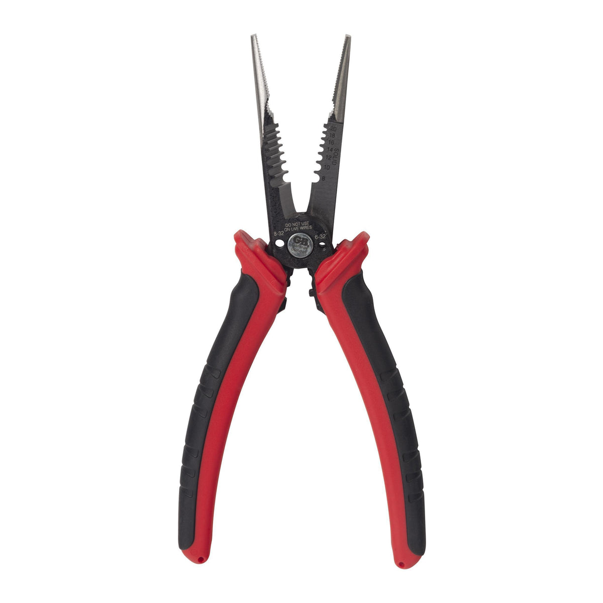 Gardner Bender ArmorEDGE GBP-61N Professional-Grade Long Nose Wire Stripper, Curved Serrated/Straight