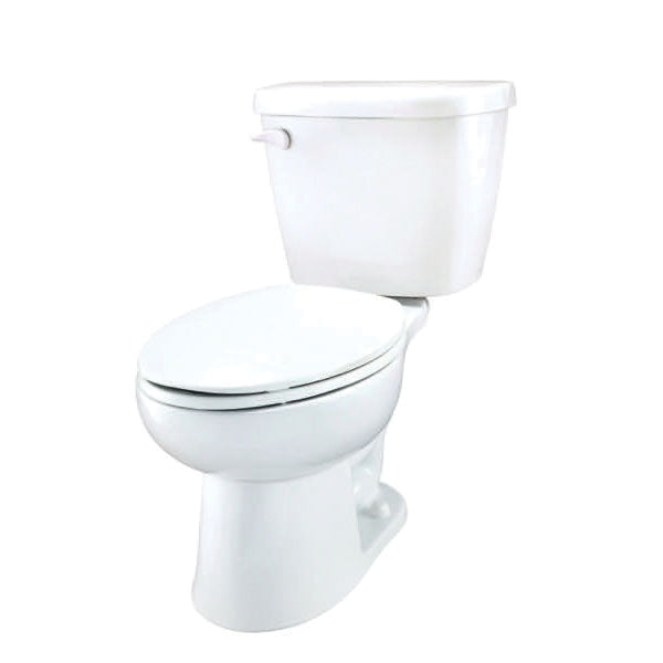Gerber® 2-Piece Toilet, Maxwell®, Elongated Bowl, 14-3/8 in H Rim, 12 in Rough-In, 1.28 gpf
