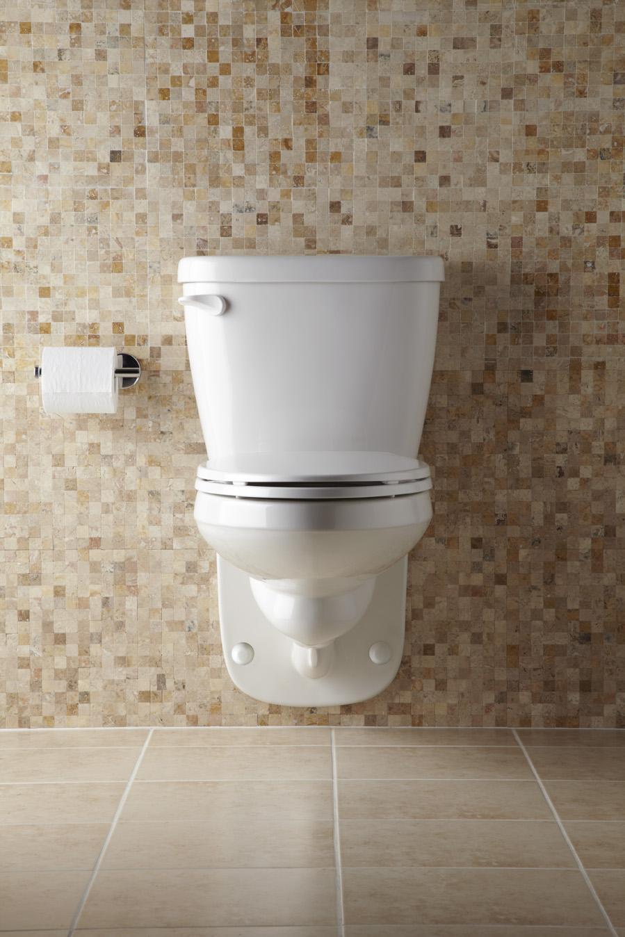 Gerber® G0020021 2-Piece Toilet, Maxwell, Elongated Bowl, 4 in Rough-In, 1.28 gpf Flush Rate, White, Import