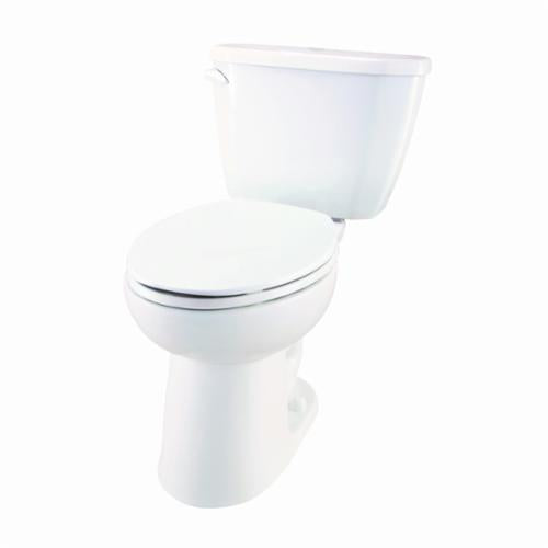Gerber® GHE21872 Viper® ErgoHeight™ Compact Toilet Bowl, White, Elongated Shape, 10, 12 and 14 in Rough-In, 2 in Trapway