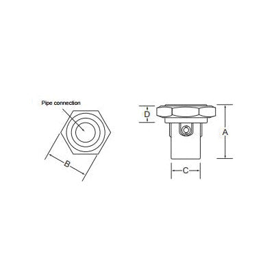 Grundfos 519851 Union set, 3/4 in, Bronze