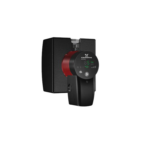Grundfos 99163937 Alpha 2 In-Line Circulator Pump, 1-1/2 in Inlet x 1-1/2 in Outlet, 115 V AC, 1 ph