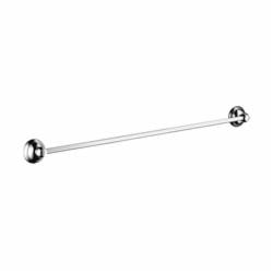 Hansgrohe 06098000 Wall Mount C Towel Bar, 24 in L Bar, 2 in OAD x 2-1/2 in OAH, Solid Brass