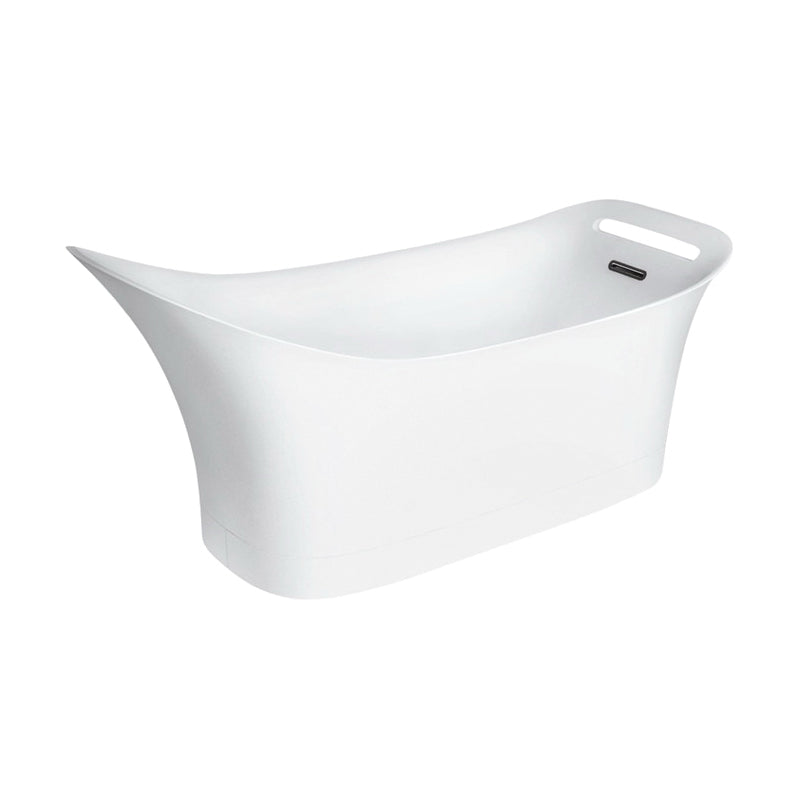 AXOR 11440000 Urquiola Bathtub, Rectangle Shape, 71-1/4 in L x 31-1/4 in W, Center Drain, Polished Chrome, Import