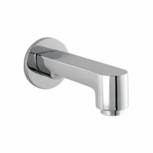 Hansgrohe 14413001 S Tub Spout, 5-7/8 in L x 1-3/8 in H, 3/4 in MNPT x 1/2 in FNPT Connection, Brass, Polished Chrome, Domestic