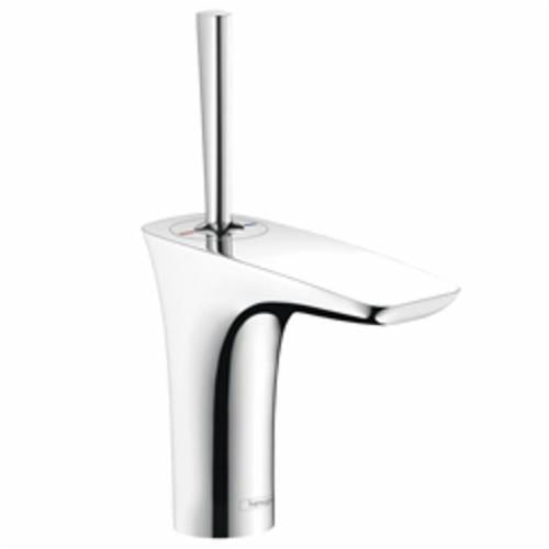 Hansgrohe 15070001 PuraVida 110 Bathroom Faucet, Commercial, 1.2 gpm Flow Rate, 4-1/2 in H Spout, 1 Handles, 1 Faucet Holes, Polished Chrome, Function: Traditional