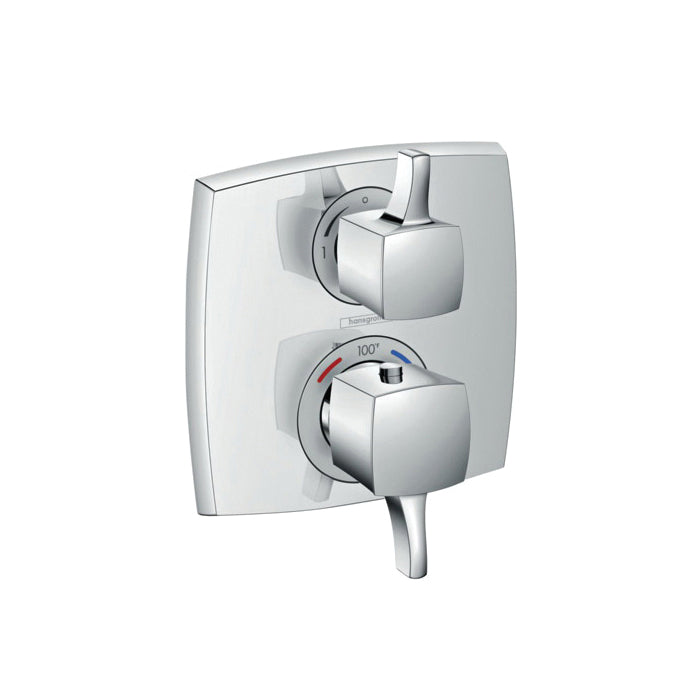 Hansgrohe 15727001 Square Trim With Volume Control, Polished Chrome