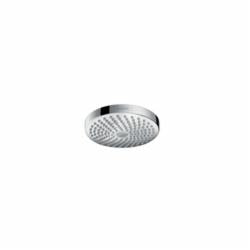 Hansgrohe 26523001 Croma Select S 180 2-Jet Shower Head, 2 gpm Flow Rate, 2 Sprays, Wall Mount, 7-3/8 in Dia x 3-3/8 in H Head