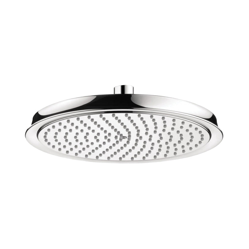 Hansgrohe 27367001 Shower Head, Raindance Classic 240, 1.8 gpm Flow Rate, 1 Sprays, 10-5/8 in Dia x 1-1/4 in H Head