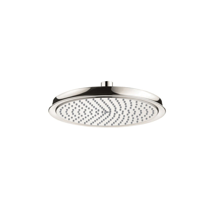 Hansgrohe 27367831 Shower Head, Raindance Classic 240, 1.8 gpm Flow Rate, 1 Sprays, 10-5/8 in Dia x 1-1/4 in H Head