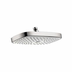 Hansgrohe 27387401 Raindance Select E 300 AIR 2-Jet Shower Head, 2.5 gpm Flow Rate, 2 Sprays, Wall Mount, 11-3/4 in Head