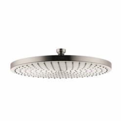 Hansgrohe 27493821 1-Jet Shower Head, Raindance S 300 AIR, 2.5 gpm, 1 Sprays, Wall Mount, 11-3/4 in Dia Head