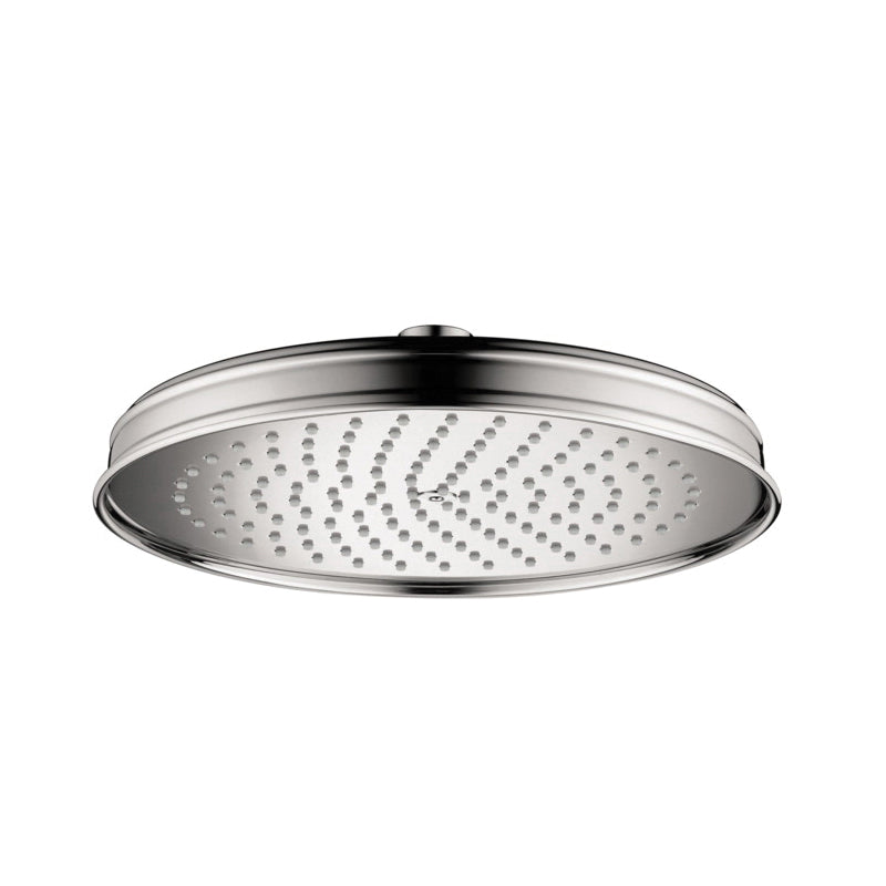 AXOR 28371001 Shower Head, Montreux 240, 2 gpm Flow Rate, 1 Sprays, 9-5/8 in Dia x 2-1/2 in H Head