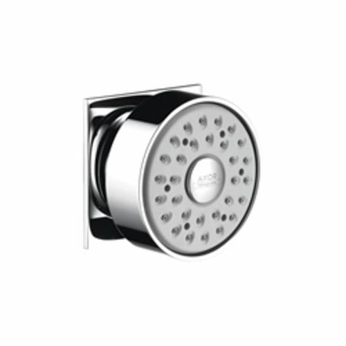 AXOR 28469001 Body Spray With Square Escutcheon, Citterio, 1/2 in NPT, For Use With: Continuous Flow Water Heater, Polished Chrome, Import