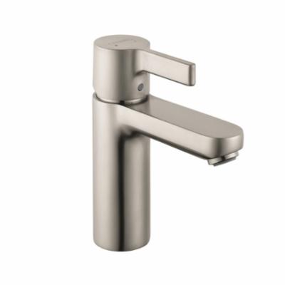 Hansgrohe 31060821 Metris S Bathroom Faucet, Commercial, 1.2 gpm Flow Rate, 3-3/4 in H Spout, 1 Handles, Pop-Up Drain, 1 Faucet Holes, Brushed Nickel, Function: Traditional