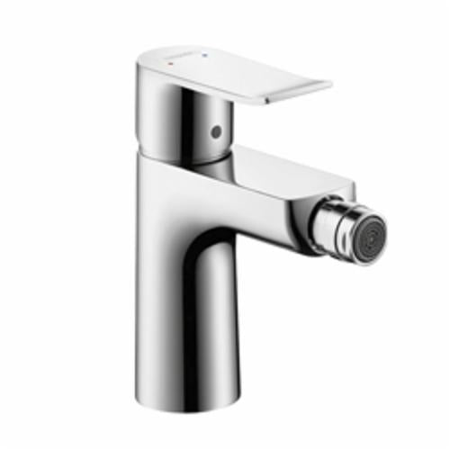 Hansgrohe 31280001 Metris E Bidet Faucet, 2.2 gpm, 4-3/8 in H Spout, 1 Handle, Pop-Up Drain, Polished Chrome, Import