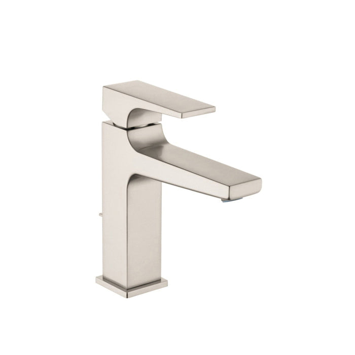 Hansgrohe 32510821 Bathroom Faucet, Metropol 110, 1.2 gpm Flow Rate, 4-5/8 in H Spout, 1 Handles, 1 Faucet Holes, Brushed Nickel, Function: Traditional