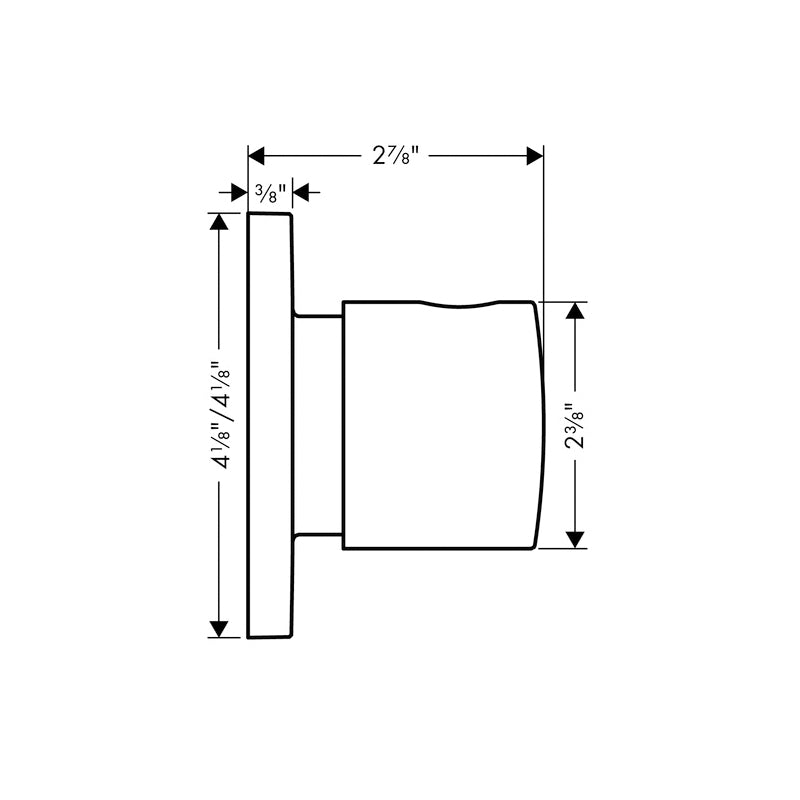 AXOR 34934821 Diverter Trim, Brushed Nickel