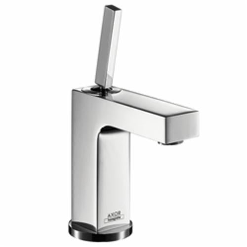 AXOR 39010001 Citterio Bathroom Faucet, Commercial, 1.2 gpm Flow Rate, 4-3/8 in H Spout, 1 Handles, Pop-Up Drain, 1 Faucet Holes, Polished Chrome, Function: Traditional