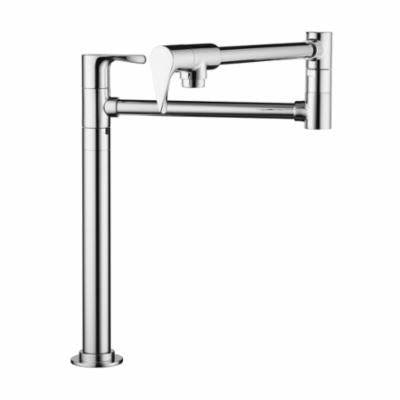 AXOR 39838001 Pot Filler Stand, Citterio, Residential, 2.5 gpm Flow Rate, 360 deg Swivel Spout, Polished Chrome, 2 Handles
