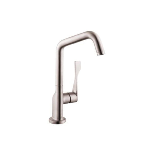 AXOR 39850801 Citterio Kitchen Faucet, Residential, 1.5 gpm Flow Rate, 150 deg Swivel Spout, Steel Optik, 1 Handles