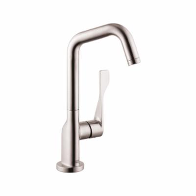 AXOR 39851801 Bar Faucet, Citterio, Steel Optik, 1 Handle, 1.5 gpm