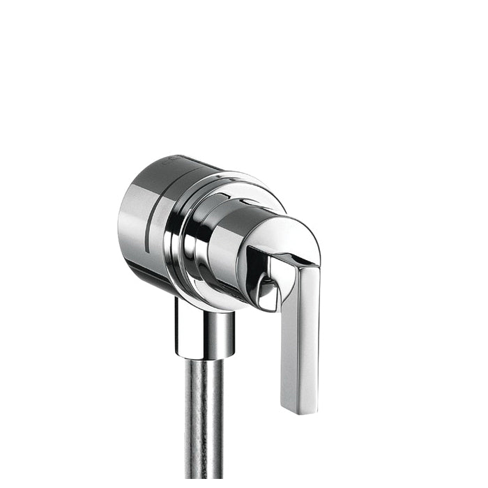 AXOR 39882001 Citterio Fix Fit Wall Outlet, 1/2 in NPT, Brass, Polished Chrome, Import