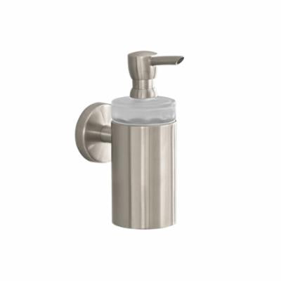 Hansgrohe 40514820 Logis S/E Soap Dispenser, Brushed Nickel, 8 oz Capacity, Wall Mount, Brass/Plastic