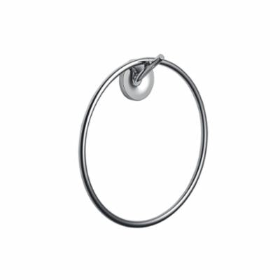 AXOR 40821820 Starck Wall Mount Towel Ring, 8 in Dia Ring, 9 in OAH, Solid Brass