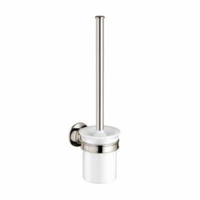 AXOR 42035830 Montreux Toilet Brush With Holder, 13-5/8 in H, Solid Brass, Polished Nickel