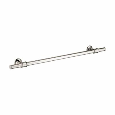 AXOR 42060830 Montreux Wall Mount Towel Bar, 24 in L Bar, 2-7/8 in OAD x 2-1/8 in OAH, Solid Brass