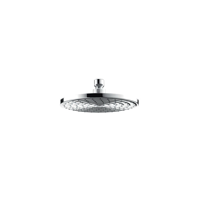 Hansgrohe 4718000 Shower Head, Raindance S 180, 2 gpm, 1 Sprays, 7 in Dia x 5/8 in H Head