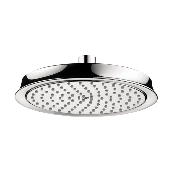 Hansgrohe 4722000 Shower Head, Raindance Classic 180, 2 gpm, 1 Sprays, 8-3/8 in Dia x 1-1/4 in H Head